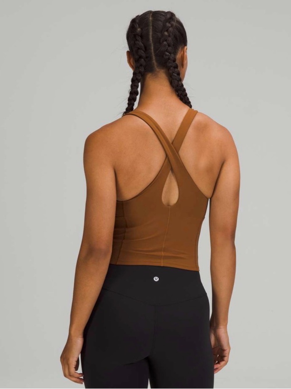 Lululemon “Key to Balance” cooper brown copped tank top size 8